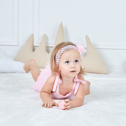 Baby Girls Solid Color Bow Rompers Headwear Wholesale 22051609