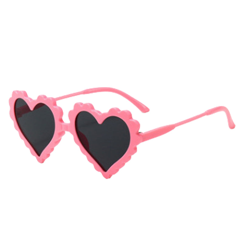 Kid Unisex Solid Color Love heart Glasses Wholesale