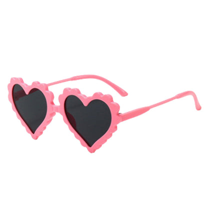Kid Unisex Solid Color Love heart Glasses Wholesale