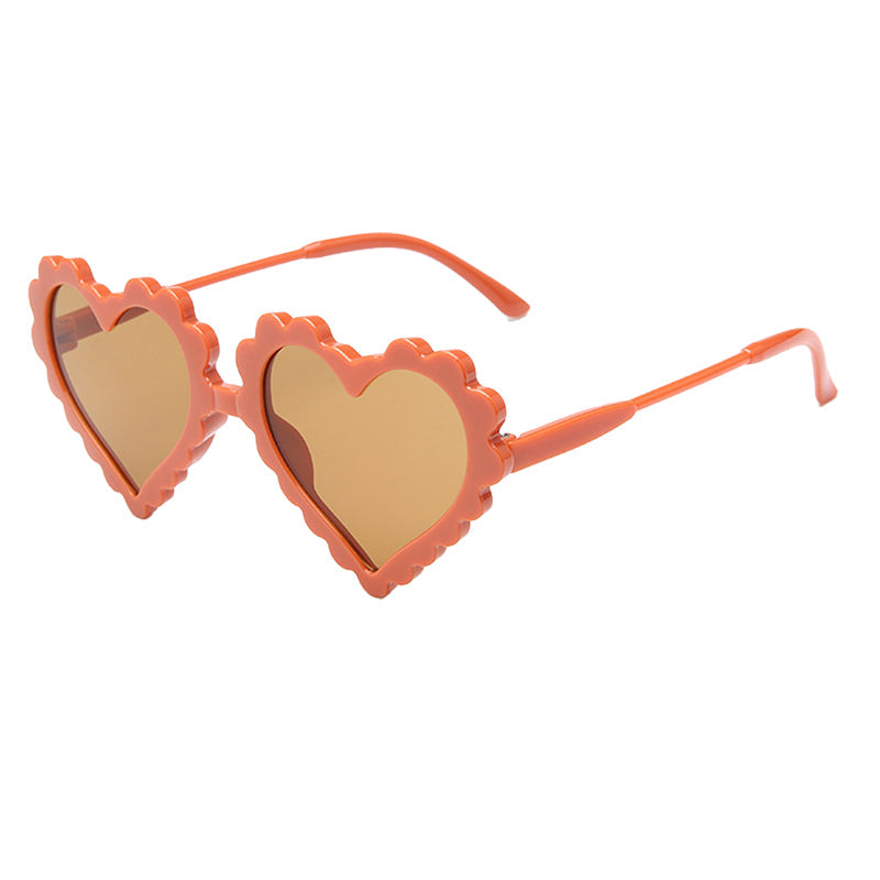 Kid Unisex Solid Color Love heart Glasses Wholesale