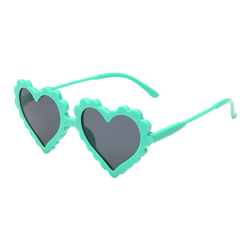Kid Unisex Solid Color Love heart Glasses Wholesale
