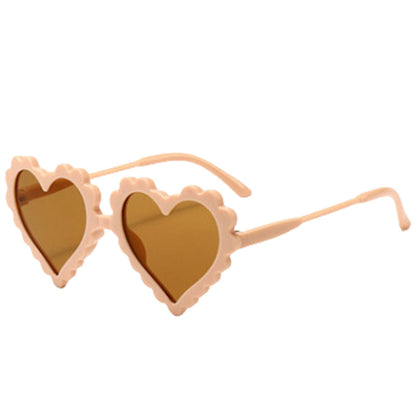 Kid Unisex Solid Color Love heart Glasses Wholesale