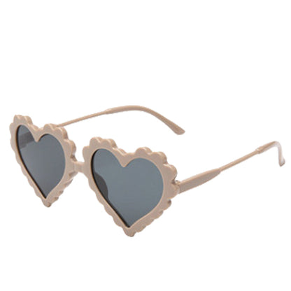 Kid Unisex Solid Color Love heart Glasses Wholesale