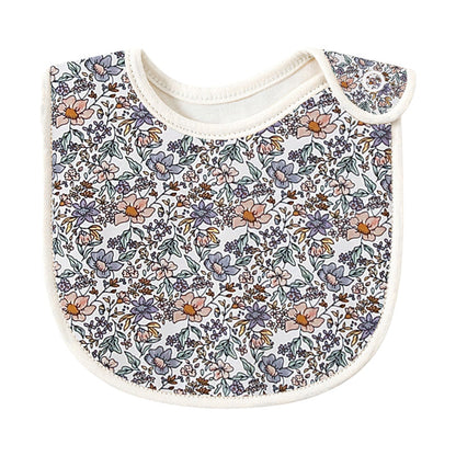Baby Unisex Flower Butterfly Plant Print Baby Bibs