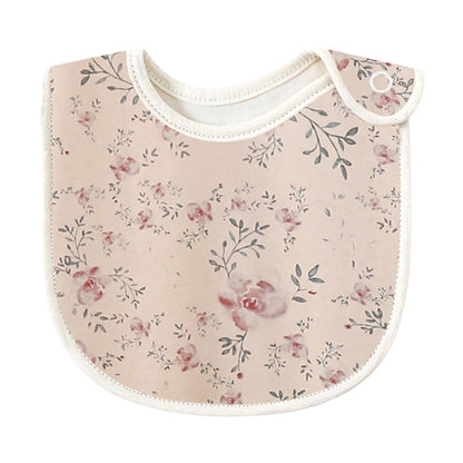 Baby Unisex Flower Butterfly Plant Print Baby Bibs