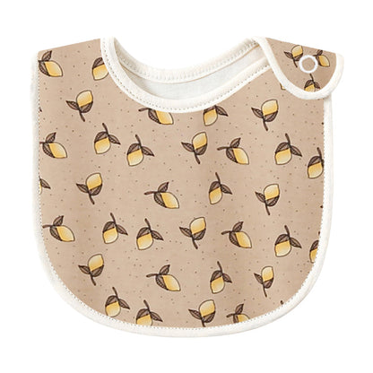 Baby Unisex Flower Butterfly Plant Print Baby Bibs