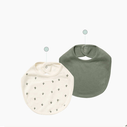 Baby Unisex Solid Color Polka dots Print Baby Bibs