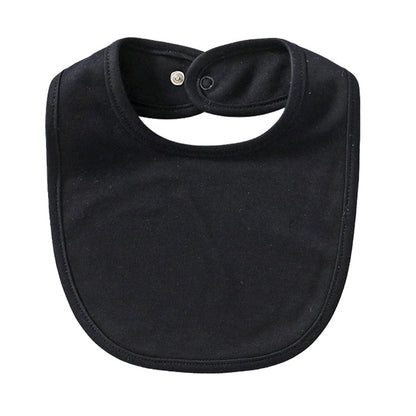 Unisex Solid Color Cartoon Embroidered Baby Bibs