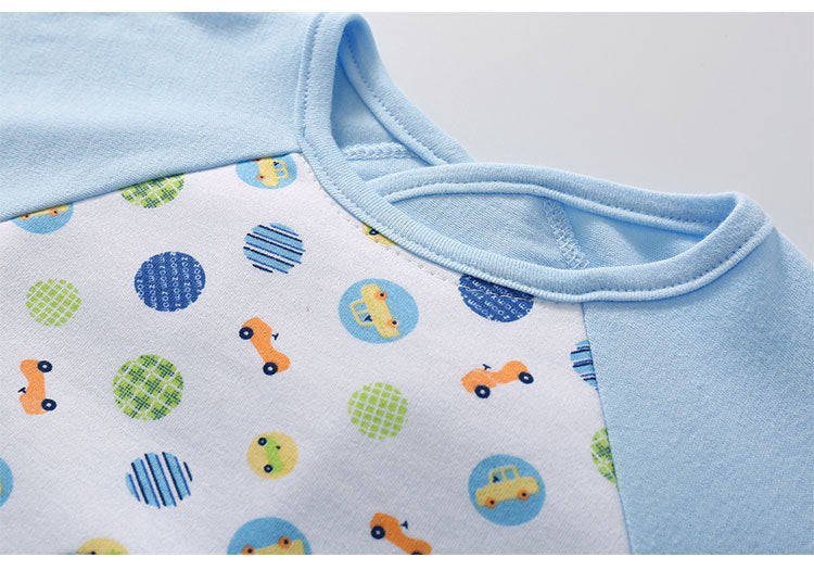 Unisex Solid Color Cartoon Embroidered Baby Bibs