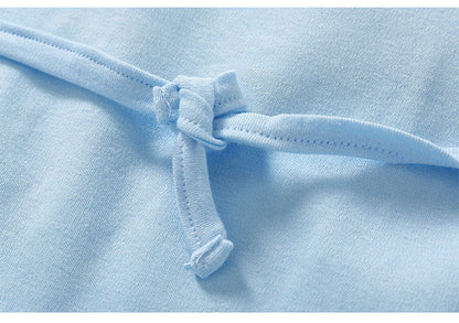 Unisex Solid Color Cartoon Embroidered Baby Bibs