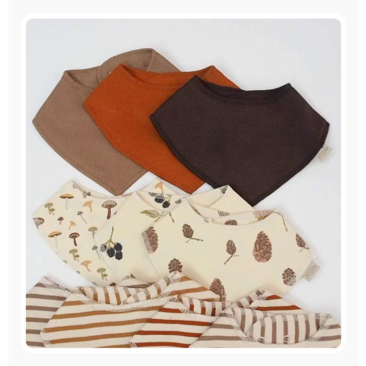 Unisex Striped Print Baby Bibs Wholesale