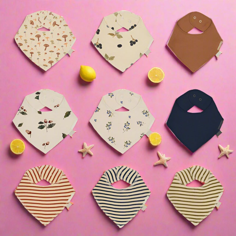 Unisex Striped Print Baby Bibs Wholesale
