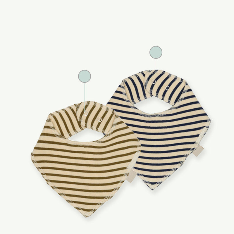 Unisex Striped Print Baby Bibs Wholesale