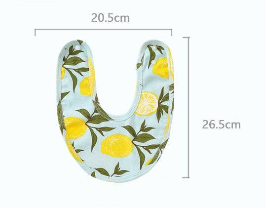 Unisex Fruit Butterfly Print Baby Bibs Wholesale
