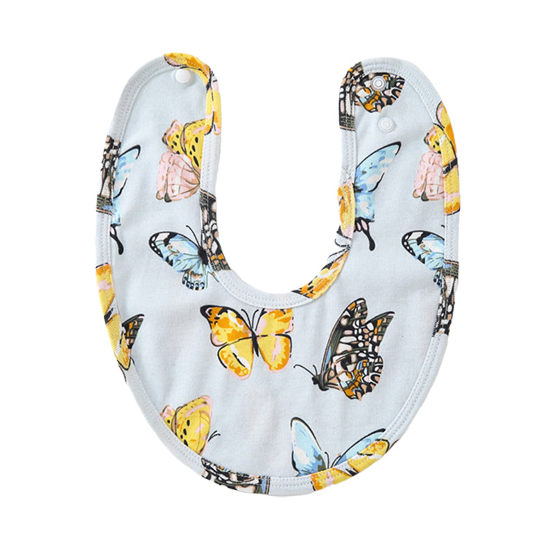 Unisex Fruit Butterfly Print Baby Bibs Wholesale