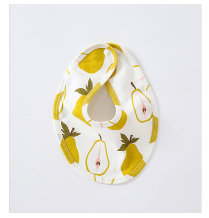 Unisex Fruit Butterfly Print Baby Bibs Wholesale