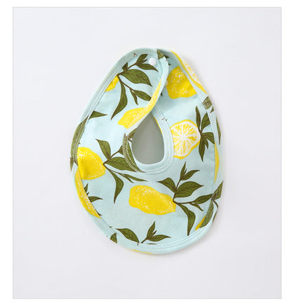Unisex Fruit Butterfly Print Baby Bibs Wholesale