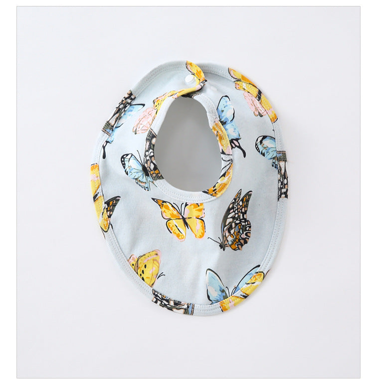 Unisex Fruit Butterfly Print Baby Bibs Wholesale