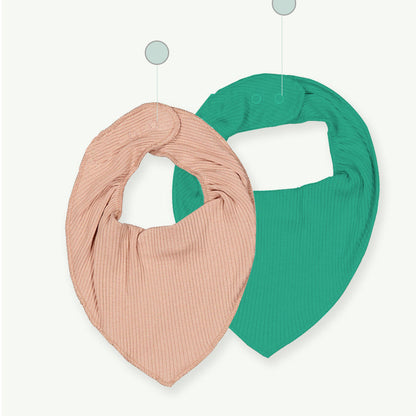 Unisex Solid Color Muslin & Ribbed Baby Bibs Wholesale