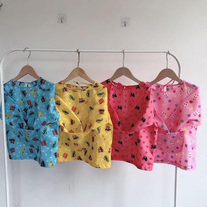 Baby Kid Unisex Polka dots Car Cartoon Star Print Baby Bibs Wholesale 22052029
