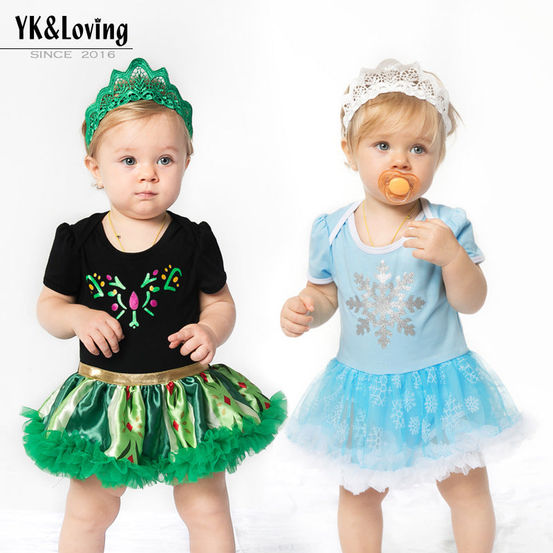 Baby Girls Embroidered Dresses And Accessories Headwear