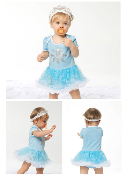 Baby Girls Embroidered Dresses And Accessories Headwear
