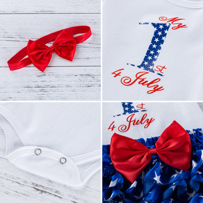 3 Pieces Set Baby Girls Bow Shorts And Headwear