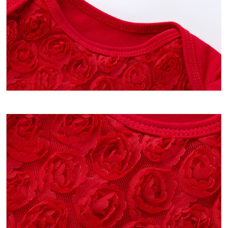 Baby Girls Flower Lace Dresses Accessories Headwear