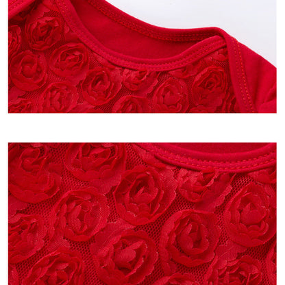 Baby Girls Flower Lace Dresses Accessories Headwear
