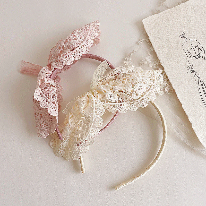 Girls Bow Lace Accessories Headwear