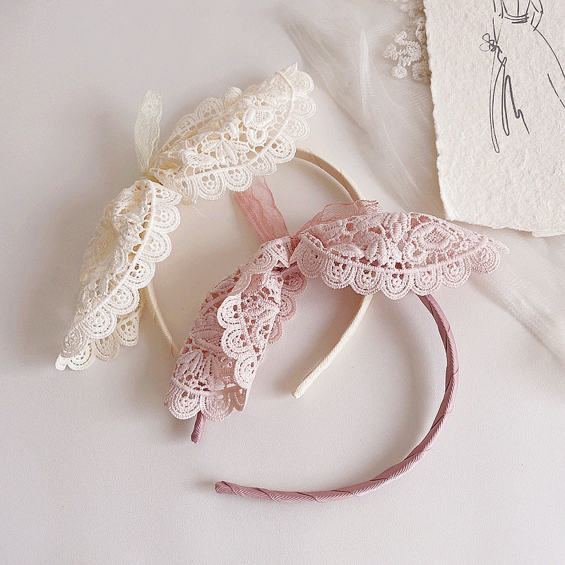 Girls Bow Lace Accessories Headwear