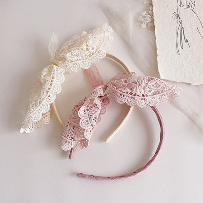 Girls Bow Lace Accessories Headwear
