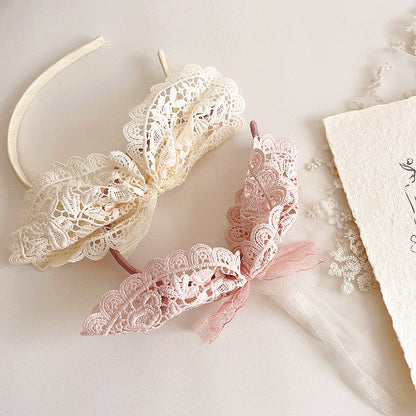 Girls Bow Lace Accessories Headwear