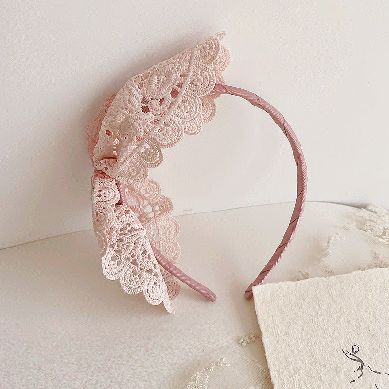 Girls Bow Lace Accessories Headwear