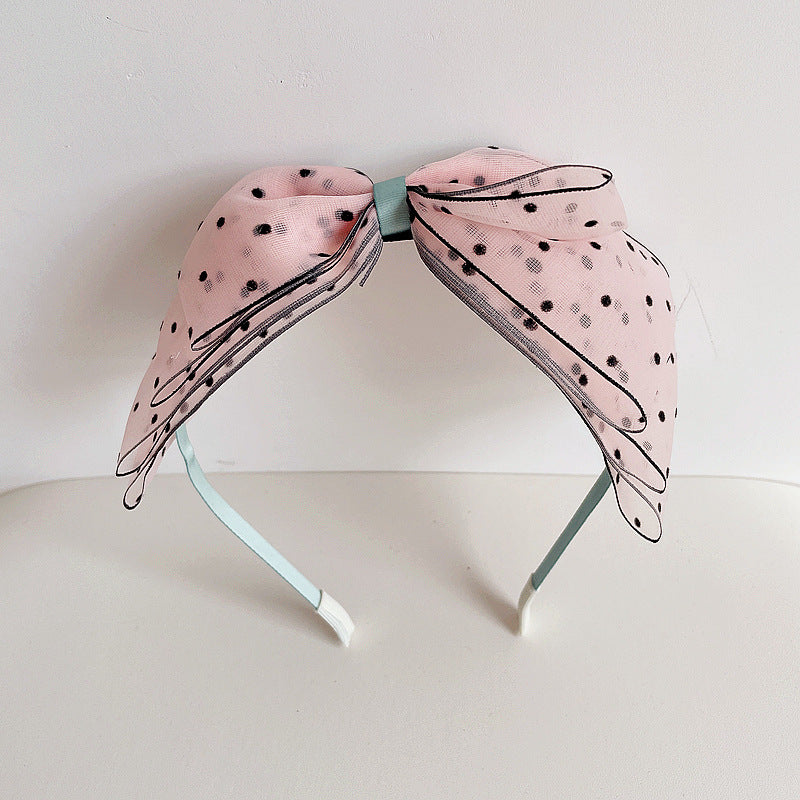 Girls Polka dots Bow Accessories Headwear