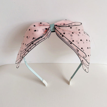 Girls Polka dots Bow Accessories Headwear