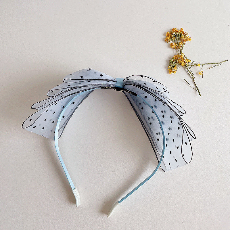 Girls Polka dots Bow Accessories Headwear