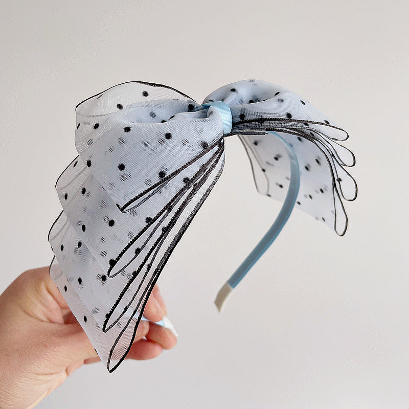 Girls Polka dots Bow Accessories Headwear