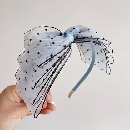 Girls Polka dots Bow Accessories Headwear