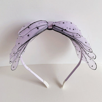 Girls Polka dots Bow Accessories Headwear