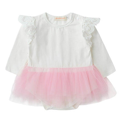 Baby Girls Solid Color Rompers And Accessories Headwear Socks Wholesale 220616226