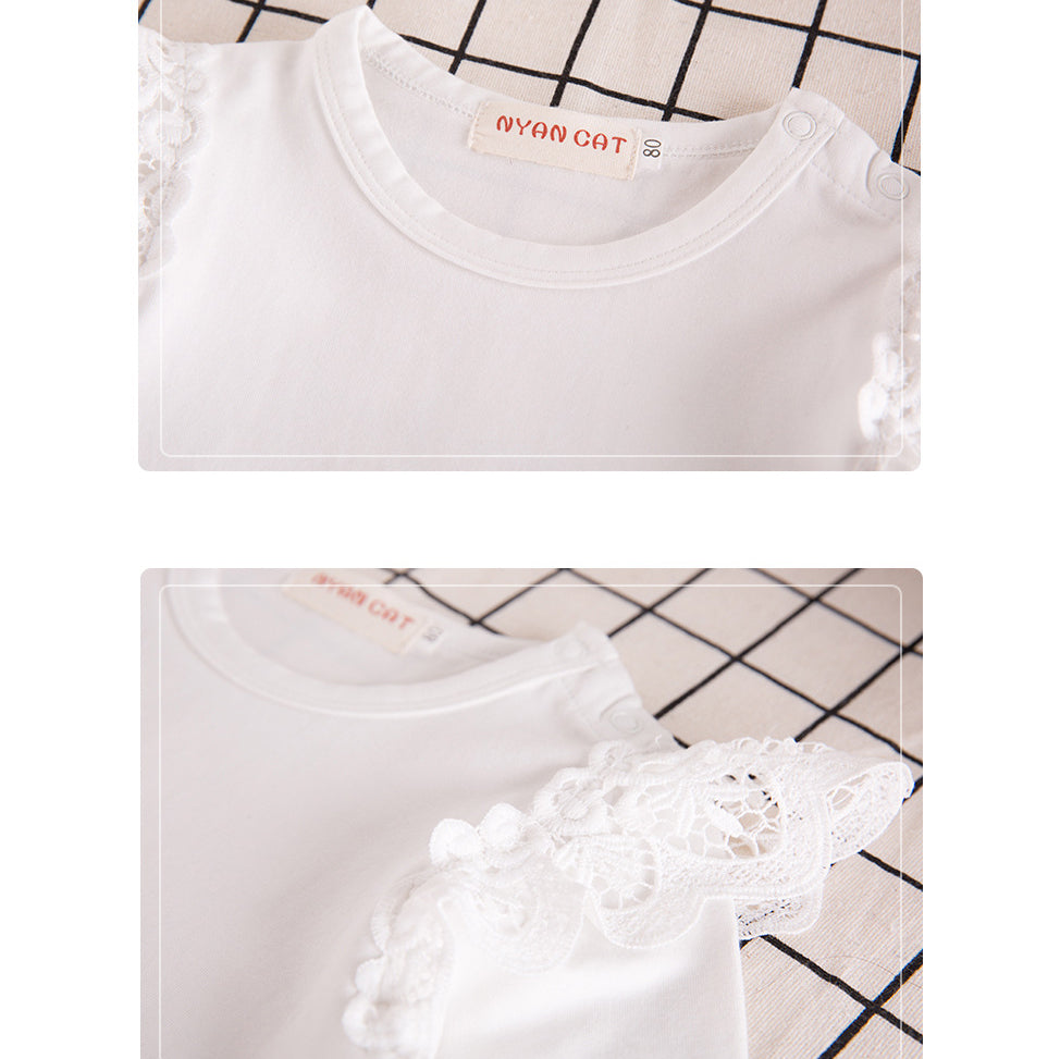 Baby Girls Solid Color Rompers And Accessories Headwear Socks Wholesale 220616226