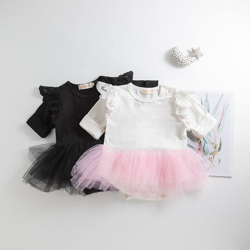 Baby Girls Solid Color Rompers And Accessories Headwear Socks Wholesale 220616226