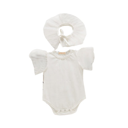 Baby Girls Solid Color Rompers And Accessories Socks Wholesale 220616229