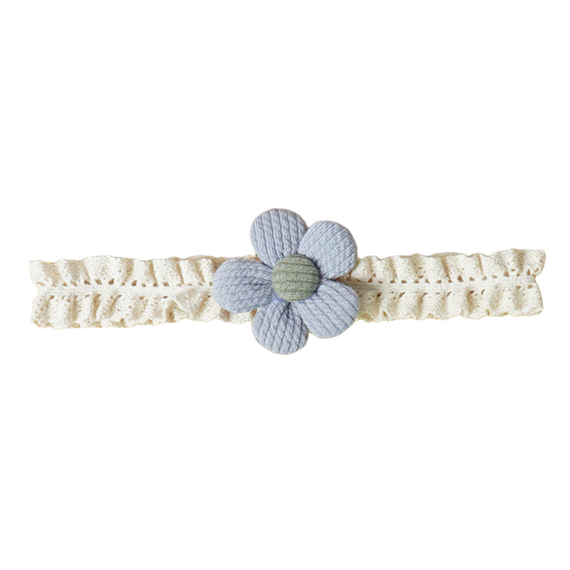 Girls Color-blocking Flower Embroidered Headwear