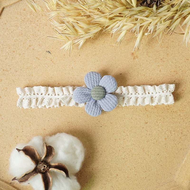 Girls Color-blocking Flower Embroidered Headwear
