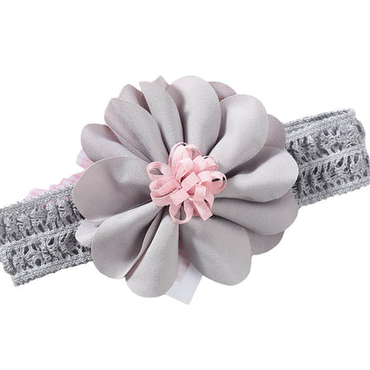 Girls Color-blocking Flower Embroidered Accessories Headwear