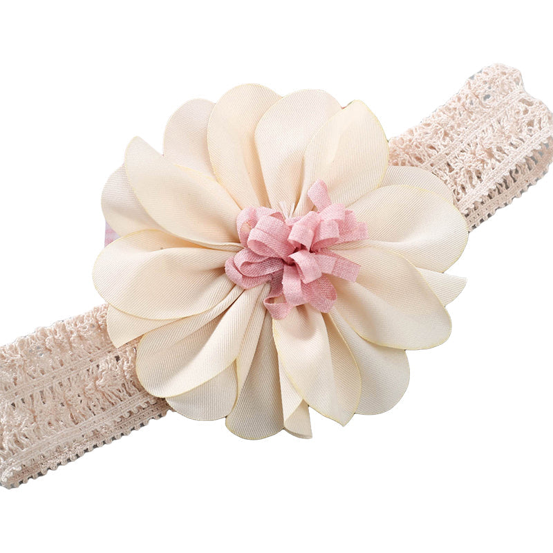 Girls Color-blocking Flower Embroidered Accessories Headwear