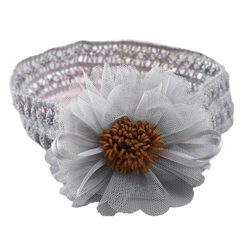 Girls Color-blocking Flower Embroidered Accessories Headwear