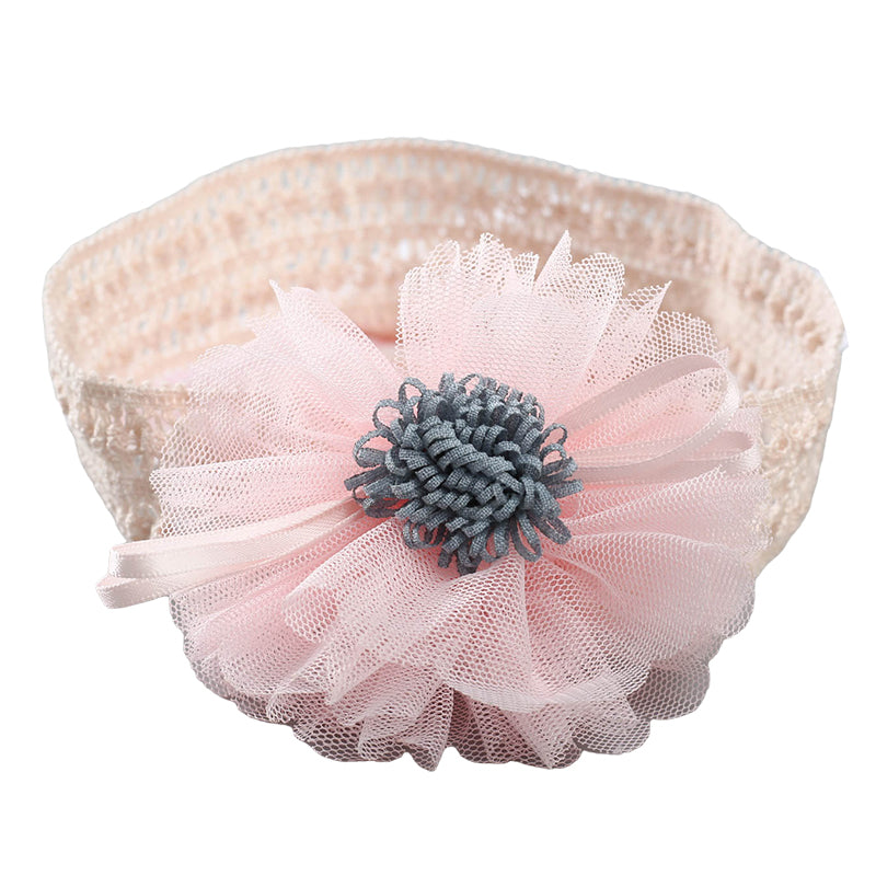 Girls Color-blocking Flower Embroidered Accessories Headwear